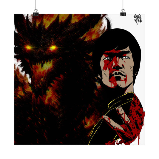 Bruce Lee Dragon Print